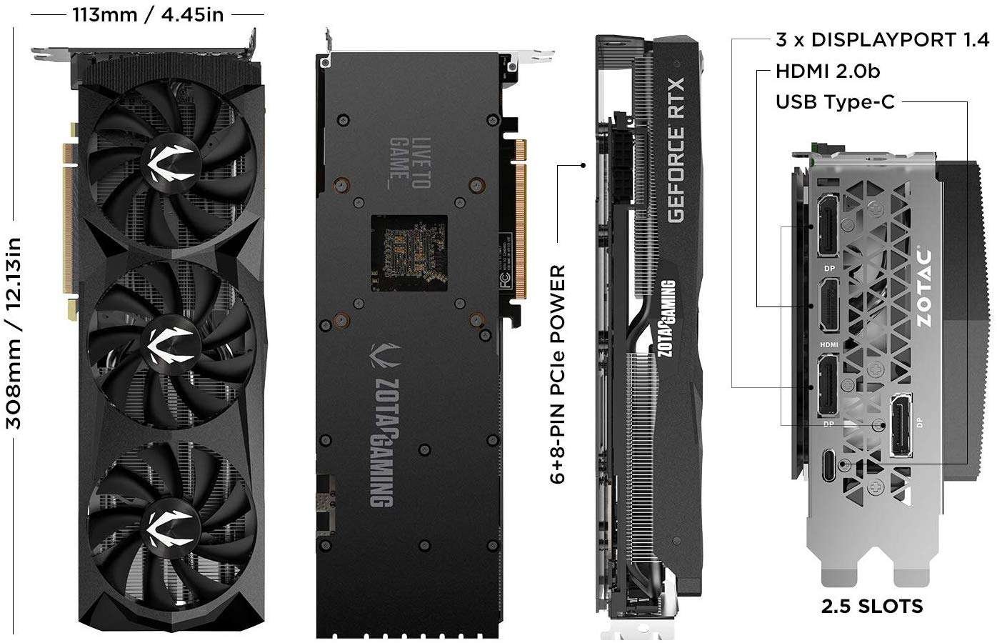 Zotac GeForce RTX 2070 AMP Extreme 8GB Zotac GeForce RTX 2070 AMP Extreme 8GB