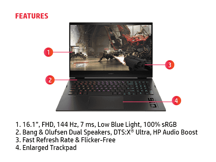 HP 16-b1351TX OMEN Gaming Laptop (12th Gen-Intel Core i7-12700H/16GB/1TB SDD/4 GB Nvidia GeForce RTX 3050Ti/Windows 11/MSO/Full HD), 40.9 cm (16.1 inch) HP 16-b1351TX OMEN Gaming Laptop (12th Gen-Intel Core i7-12700H/16GB/1TB SDD/4 GB Nvidia GeForce RTX 3050Ti/Windows 11/MSO/Full HD), 40.9 cm (16.1 inch)