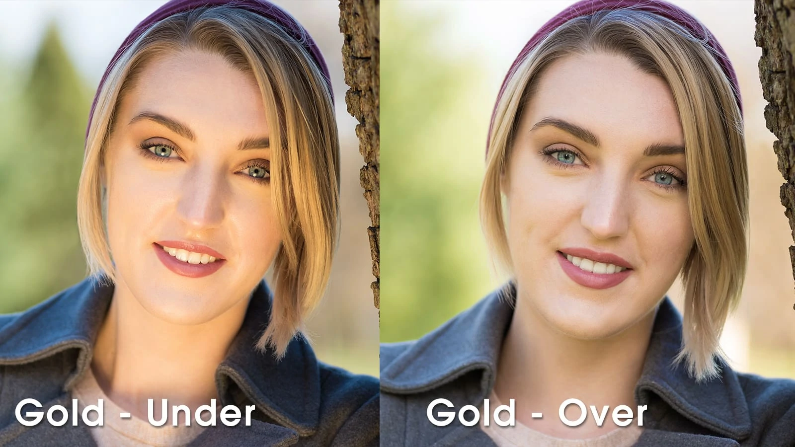 Comparison of reflector over and under