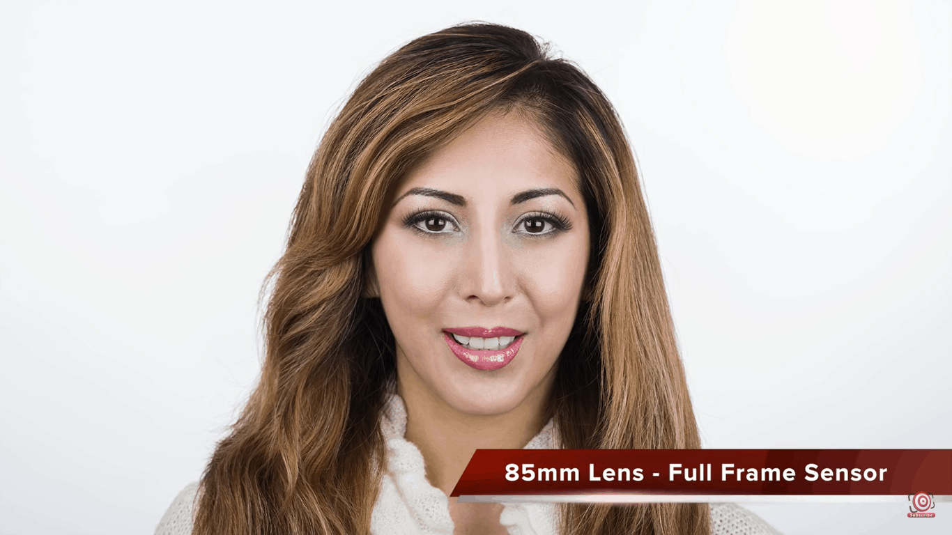 Portrait taken with a 85mm lens