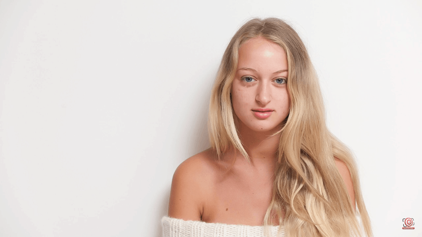 Model without a makeup artist