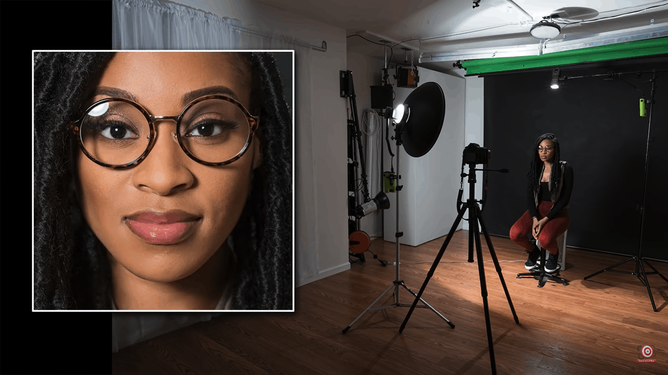 Photographing people with glasses and a beauty dish setup with glare