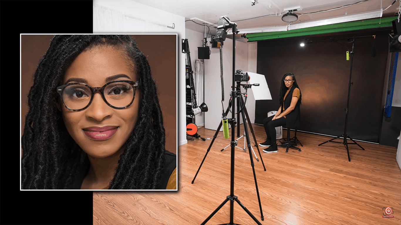 Photographing people with glasses Three-light setup