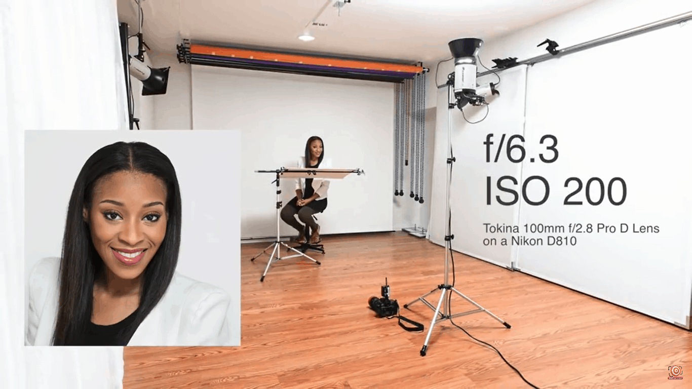 One light portrait lighting Setup 1