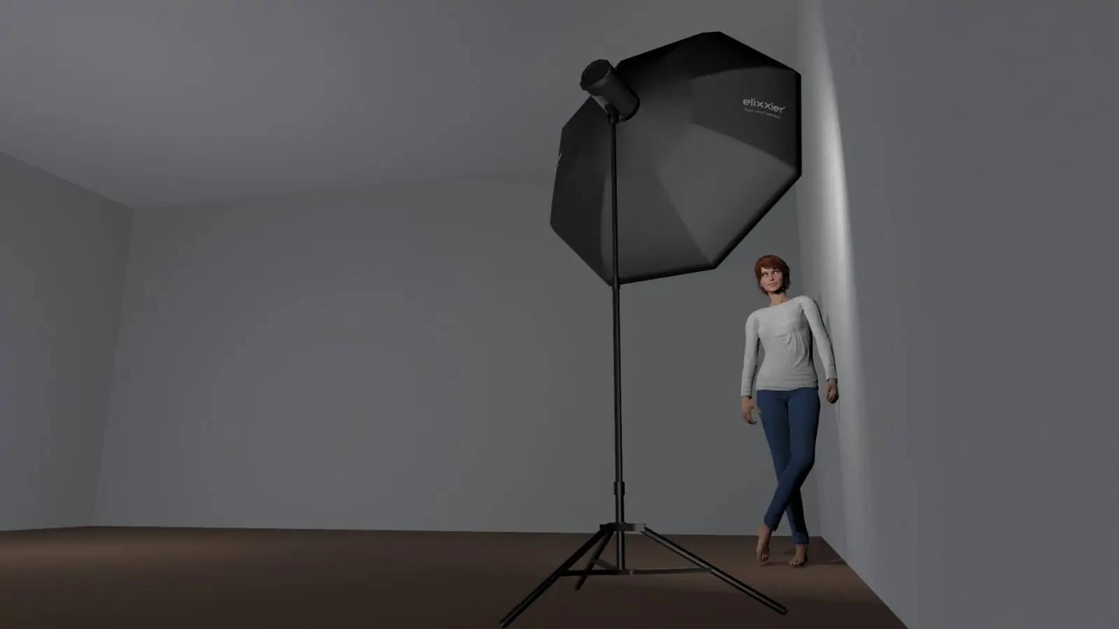 Casual portrait Lighting Setup One