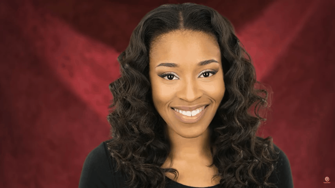 Model with sideways lit velour backdrop