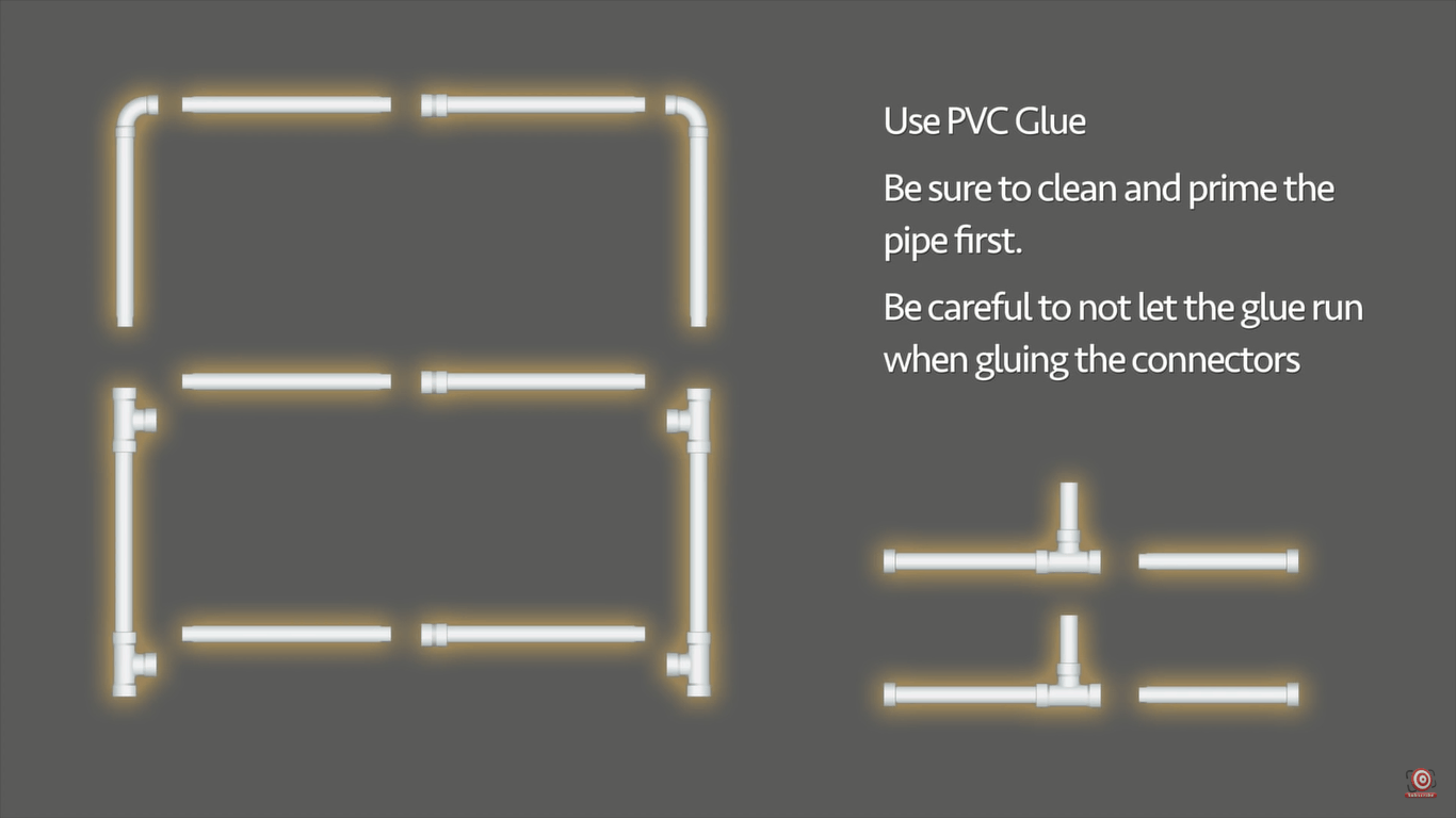 DIY portable background stand diagram