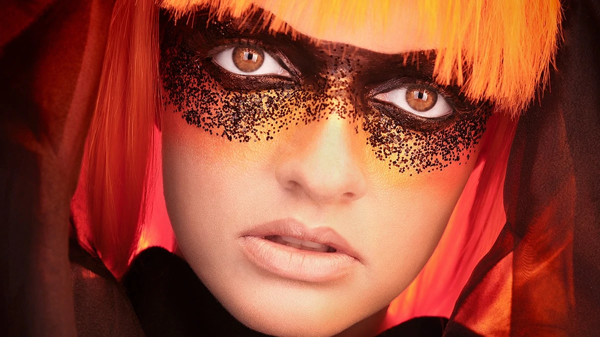 Halloween Inspired Three Light Beauty Portrait