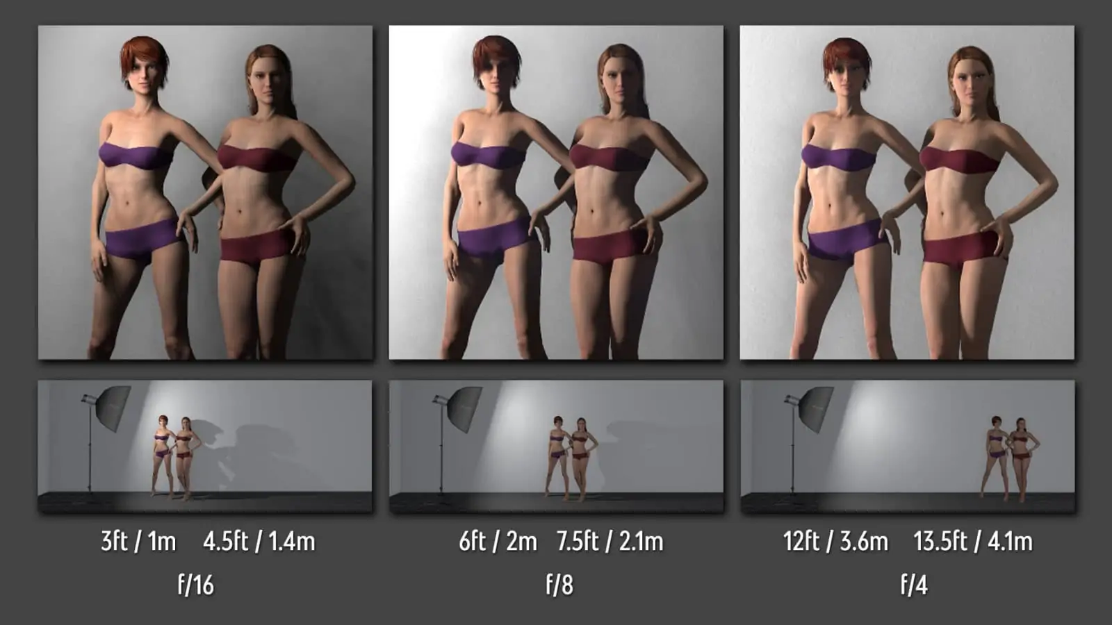 comparing all three finished images