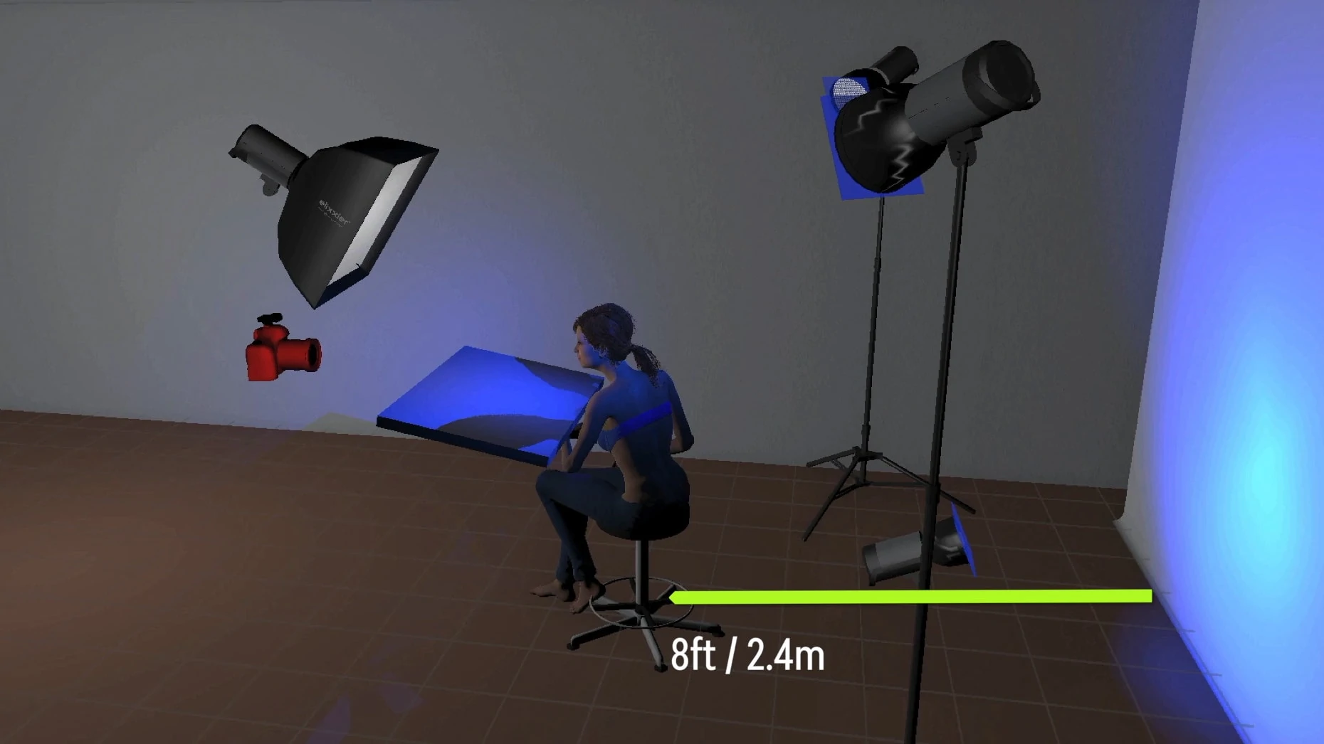 LightRoom digital rendering of setup