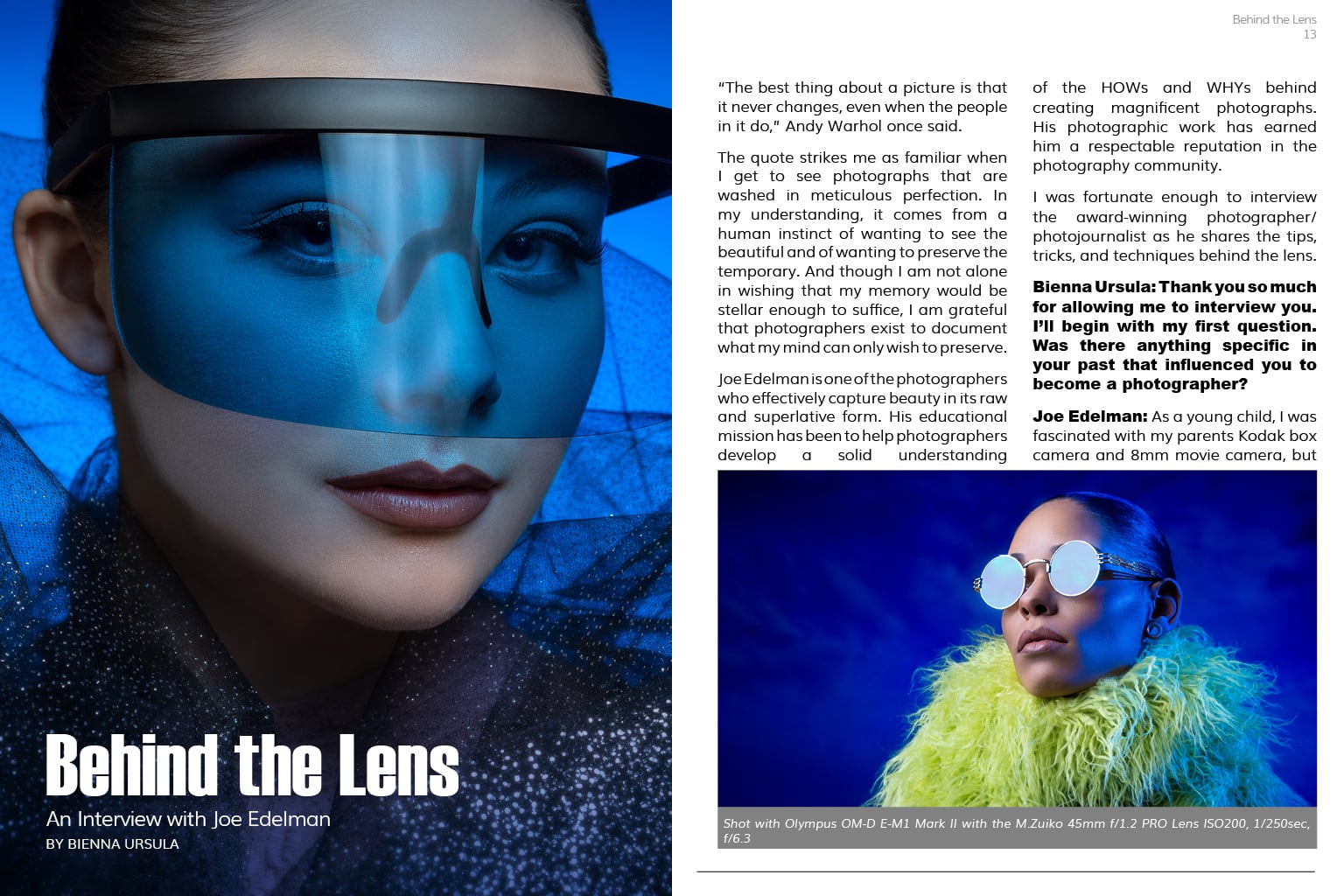 My Interview With Good Light Magazine - Behind The Lens
