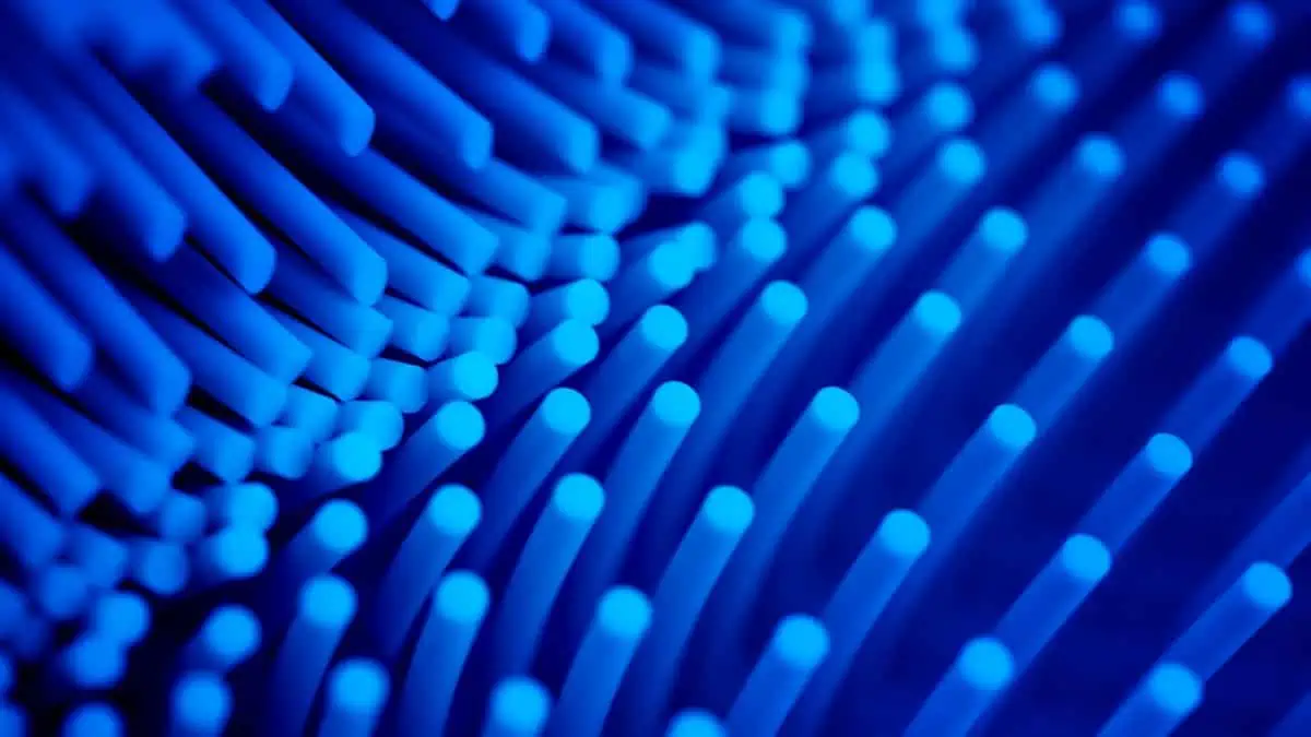 A close up image of a blue background.