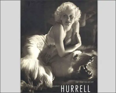 George Hurrell's book cover features a woman laying on a bear.
