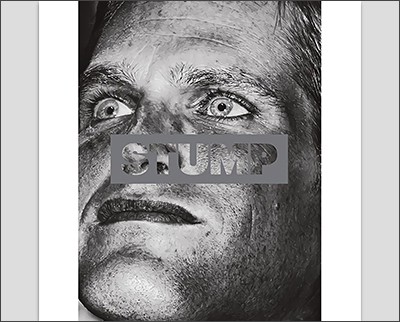 A black and white photo of a man's face.