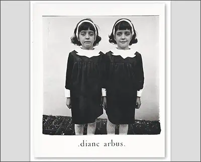 Diane arbos - two little girls standing next to each other.