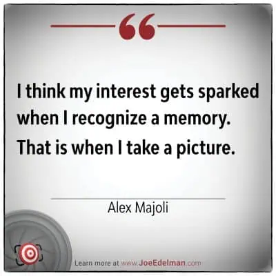 Alex Majoli captures moments that spark a memory; that's when his interest truly ignites, compelling him to take a picture.
