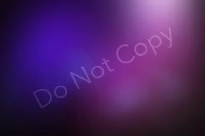 A colorful beauty portrait with a blurry purple background and the words do not copy.