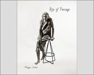 Annie Leibovitz's iconic book cover showcasing a woman on a stool.