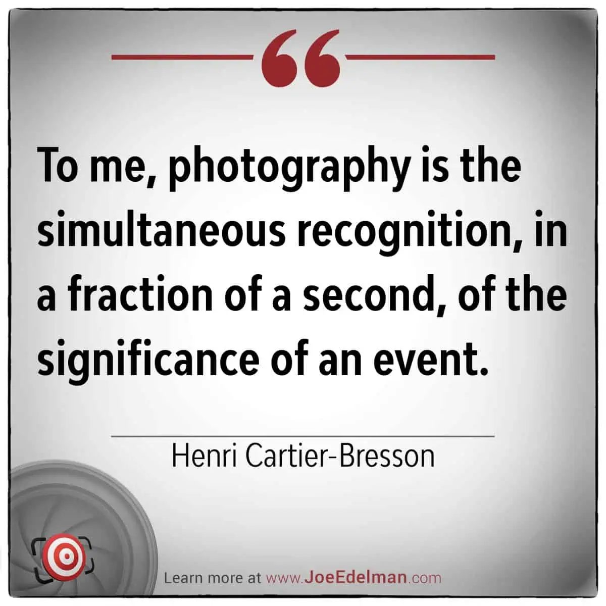 Henri Cartier-Bresson, a master of photography, spoke about capturing the decisive moment—recognizing an event's significance in just a fraction of a second.