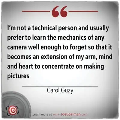Pulitzer-winning Carol Guzy eloquently reflects on photography, emphasizing the importance of mastering camera mechanics to truly focus on creating captivating pictures. Her insights are a testament to photojournalism excellence, where technical skills meet artistic vision.