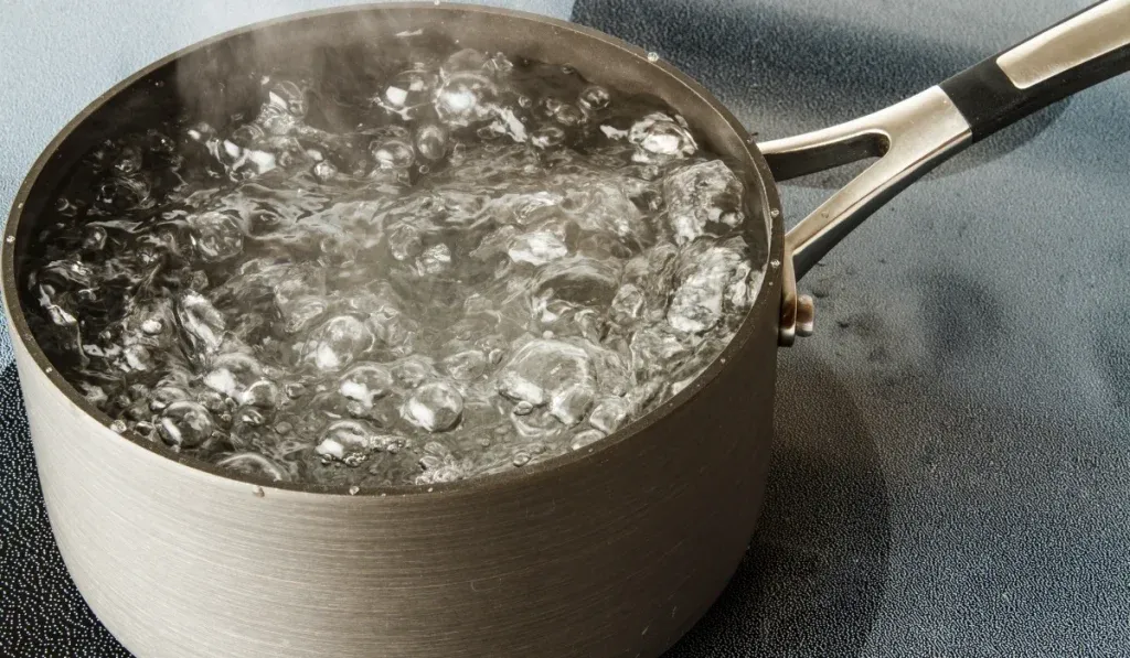 boiling water