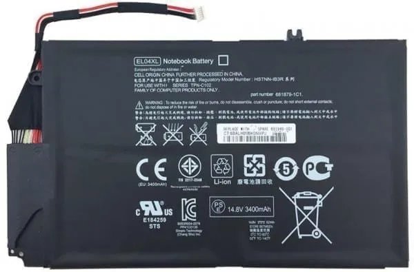 Original Battery EL04XL ,HSTNN-IB3R/UB3R ,TPN-C102 ,681879-1C1 ,681879-171, 681879-541 for 4-1000 X9-55 5 Original Battery EL04XL ,HSTNN-IB3R/UB3R ,TPN-C102 ,681879-1C1 ,681879-171, 681879-541 for 4-1000 X9-55