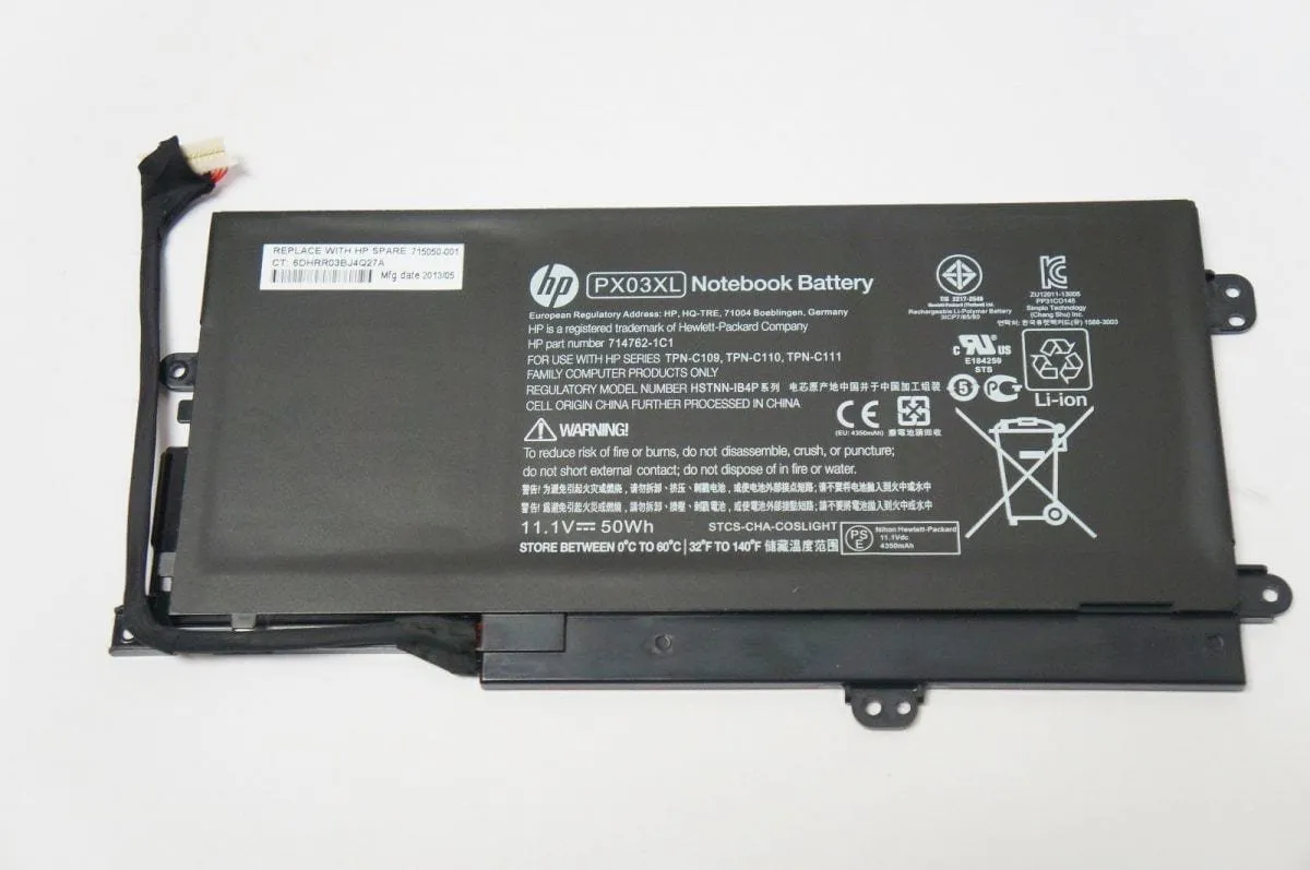 HP PX03XL BATTERY for HP Envy M6-K Envy 14-K Envy TouchSmart M6 HSTNN-LB4P TPN-C109 TPN-C110 7 HP PX03XL BATTERY for HP Envy M6-K Envy 14-K Envy TouchSmart M6 HSTNN-LB4P TPN-C109 TPN-C110