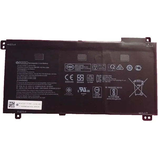HP RU03XL HP ProBook x360 440 G1 & x360 11 G3 G4 EE RU03XL HSTNN-IB8P Battery11.4V HP RU03XL HP ProBook x360 440 G1 & x360 11 G3 G4 EE RU03XL HSTNN-IB8P Battery11.4V