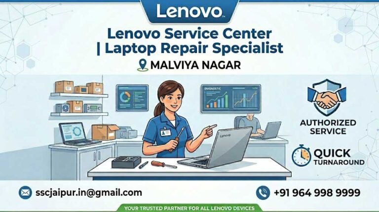 Expert Laptop Repair Specialist at Lenovo Service Center Malviya Nagar Jaipur Hub