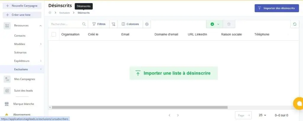 Annotation 2024 11 21 121656 1 1 Option désinscrire de Magileads