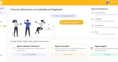 Plateforme de prospection Magileads 1 Plateforme de prospection Magileads