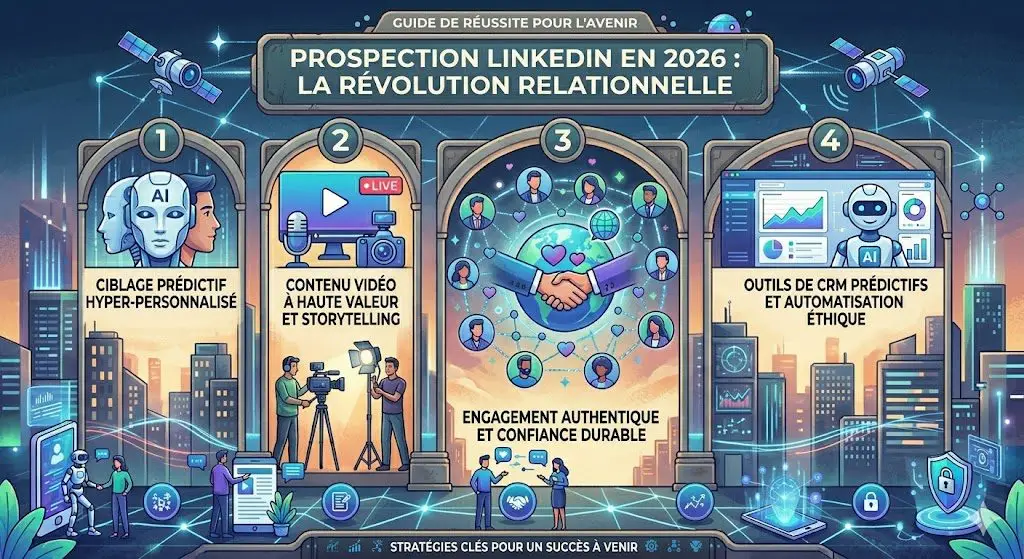Prospection LinkedIn en 2026 Prospection LinkedIn en 2026 : méthodes, outils et automatisation multicanale