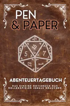 Cover vom Pen & Paper Abenteuertagebuch im Taschenformat.