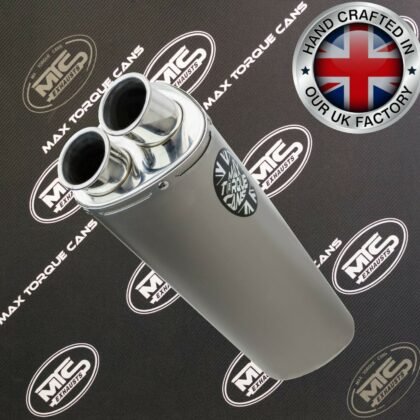 Titanium Tri oval twin outlet Titanium Tri oval twin outlet
