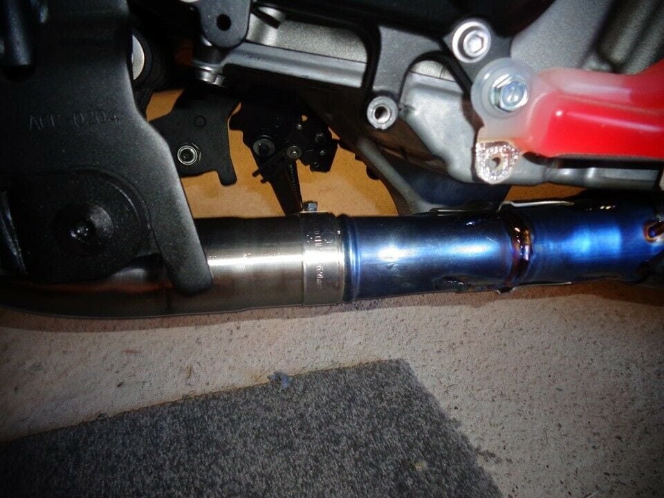 kawasaki h2 exhaust - Kawasaki H2 SE & SX with ZX10R Headers, Stainless De-cat exhaust pipe & clamp