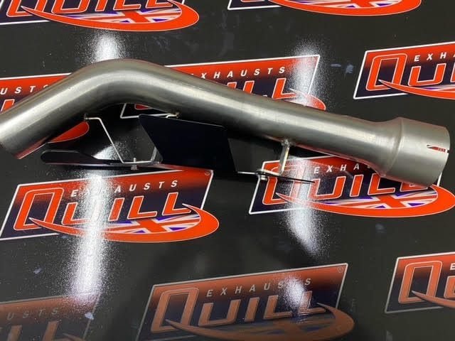 exhaust pipe cover - Kawasaki ZR900 Performance 17 - 2021' Exhaust Pipe & Black Alloy Shield Cover