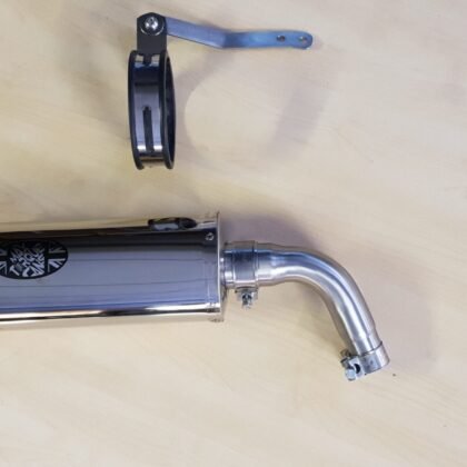 Benelli TNT 125 135 Tornado & Naked exhaust systems by Quill Performance Exhausts UK (11) Benelli TNT125 TNT135 Tornado +TNT Naked De-Cat Down-Pipe Exhaust header and Rear Silencer, UK Made benelli tnt125 exhaust view