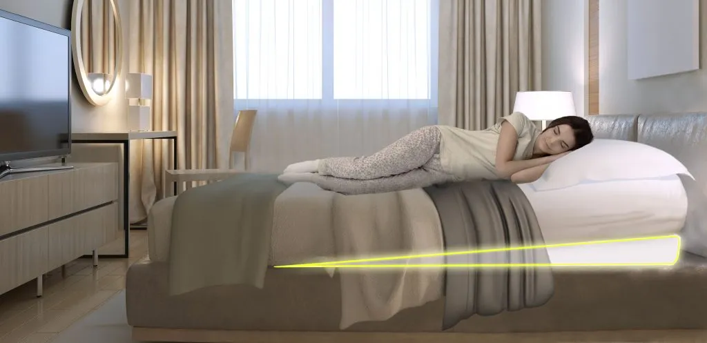 image of Acid Reflux Under Mattress Bed Wedge - Head-of-Bed Elevation -Raised Bed Gerd5