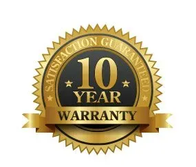 10 year warranty badge