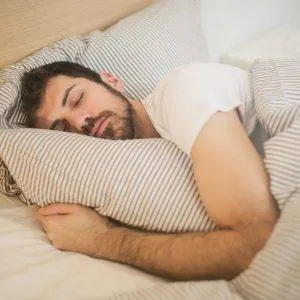 Man fast asleep