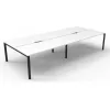 Deluxe Profile Leg Double Workstation - Image 7