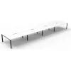 Deluxe Profile Leg Double Workstation - Image 15