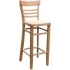 Durafurn Vienna Barstool Timber Seat