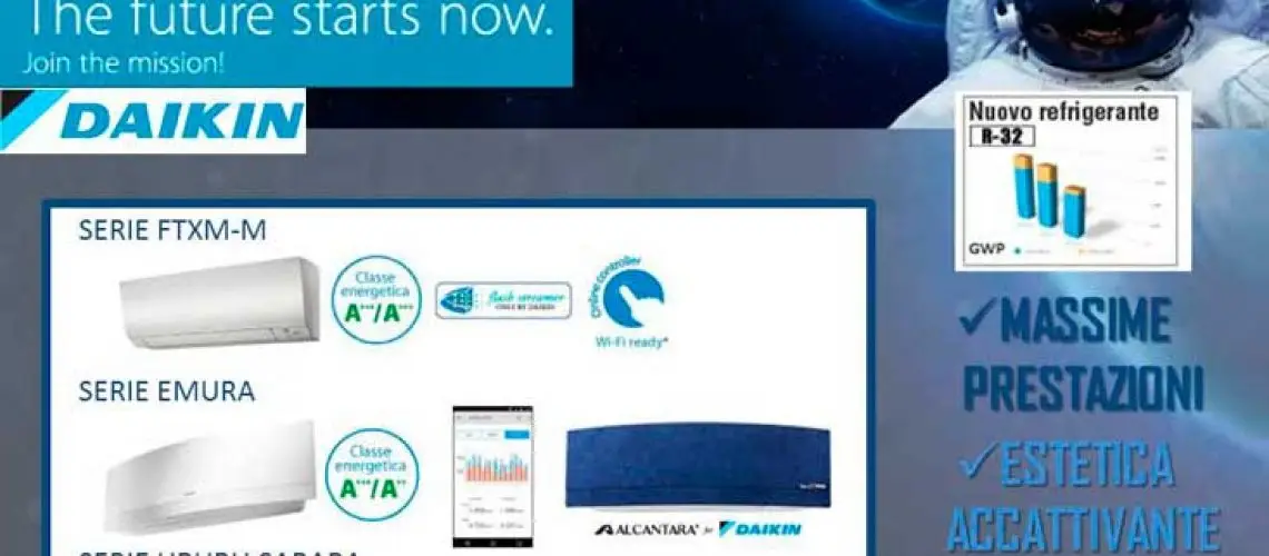 Gamma residenziale bluevolution Daikin 2016 con garanzia kizuna