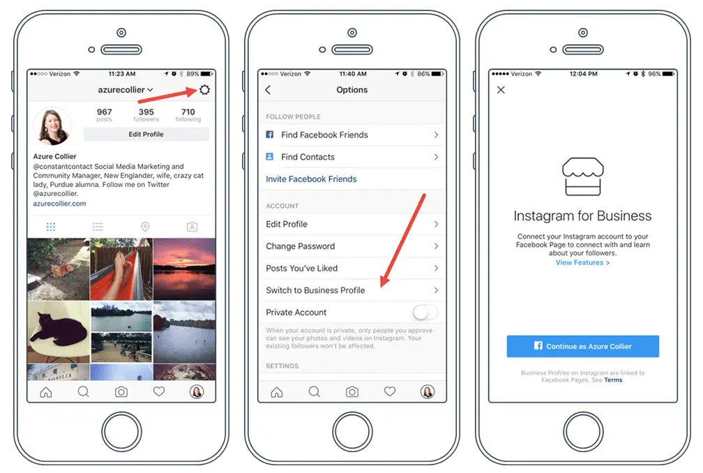 Instagram Marketing, Pro’s and Con’s 2 instagram for business switch to business profile