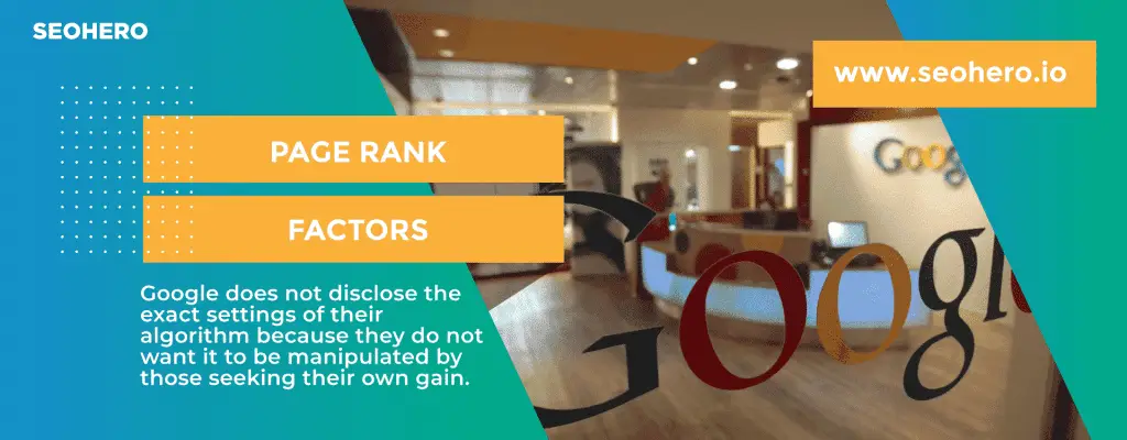 Page Rank Factors Page Rank Factors