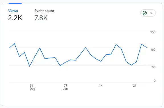 SEO for Niche Markets: Tailoring Your Strategy to Reach Your Target Audience 12 Screenshot of Google Anlaytics