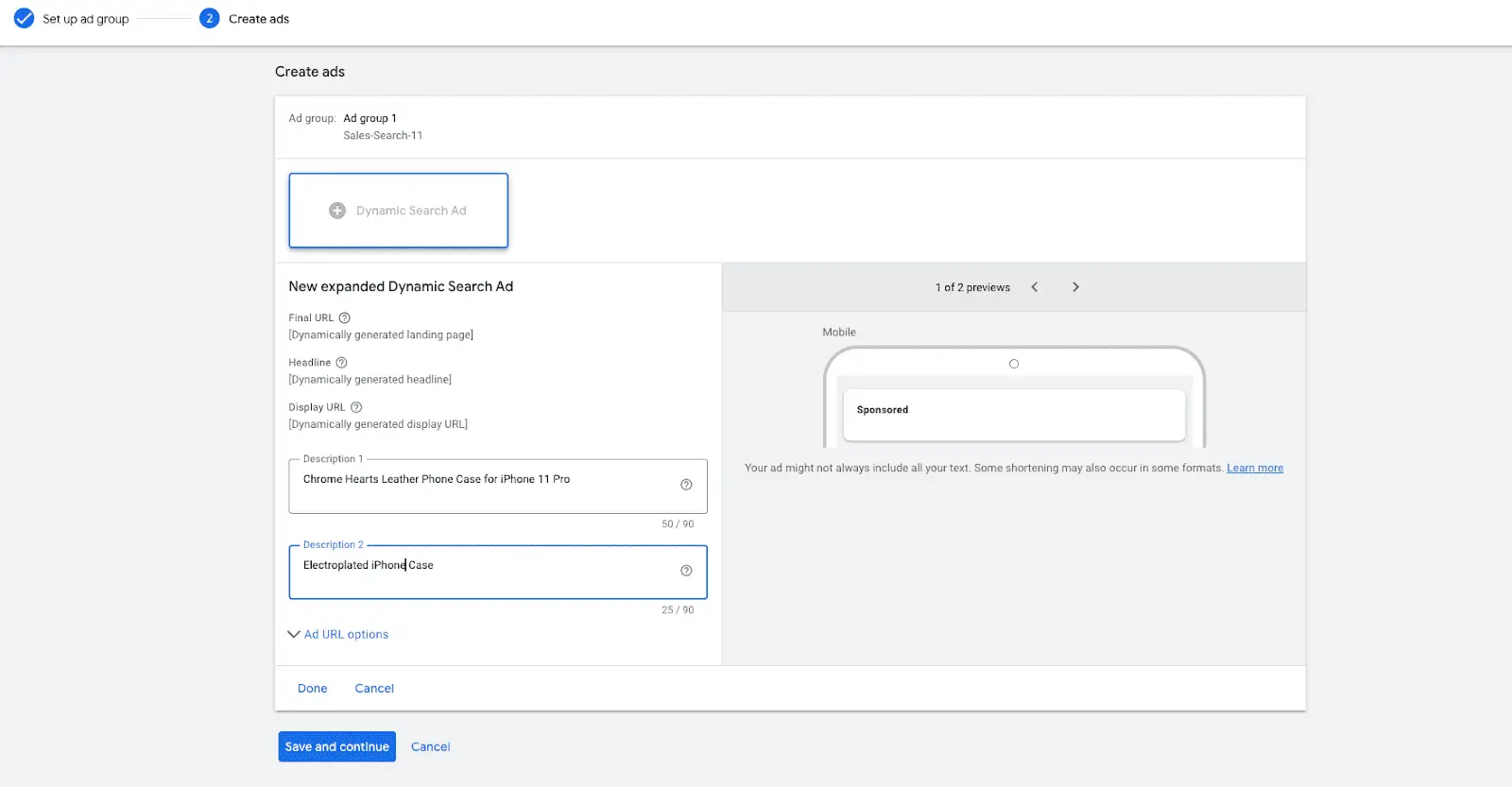 Dynamic Search Ads: Everything You Need To Know In 2024 7 dynamic search ads - publish DSAs