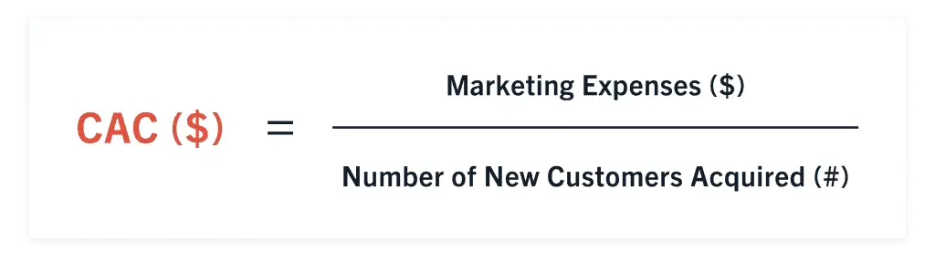 Mastering Revenue Marketing: Strategies, Impact, and Growth 3 Image showing customer acquisition cost formula