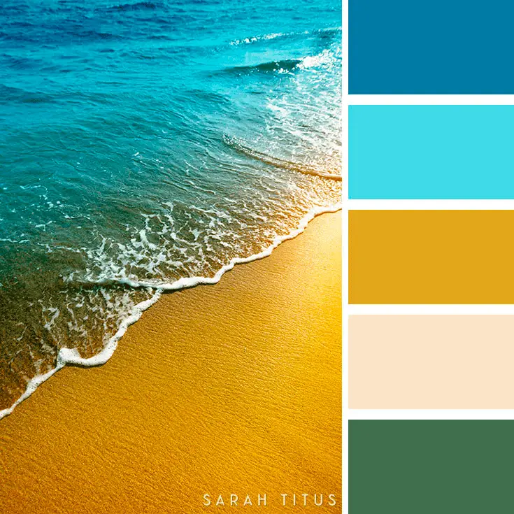 A summer color scheme